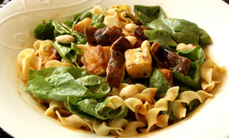 Spicy Noodles with Shiitake Mushrooms
